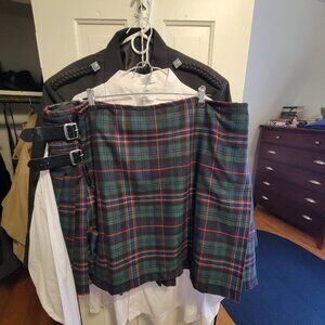 Prince Charlie jacket, vest, kilt, white shirt